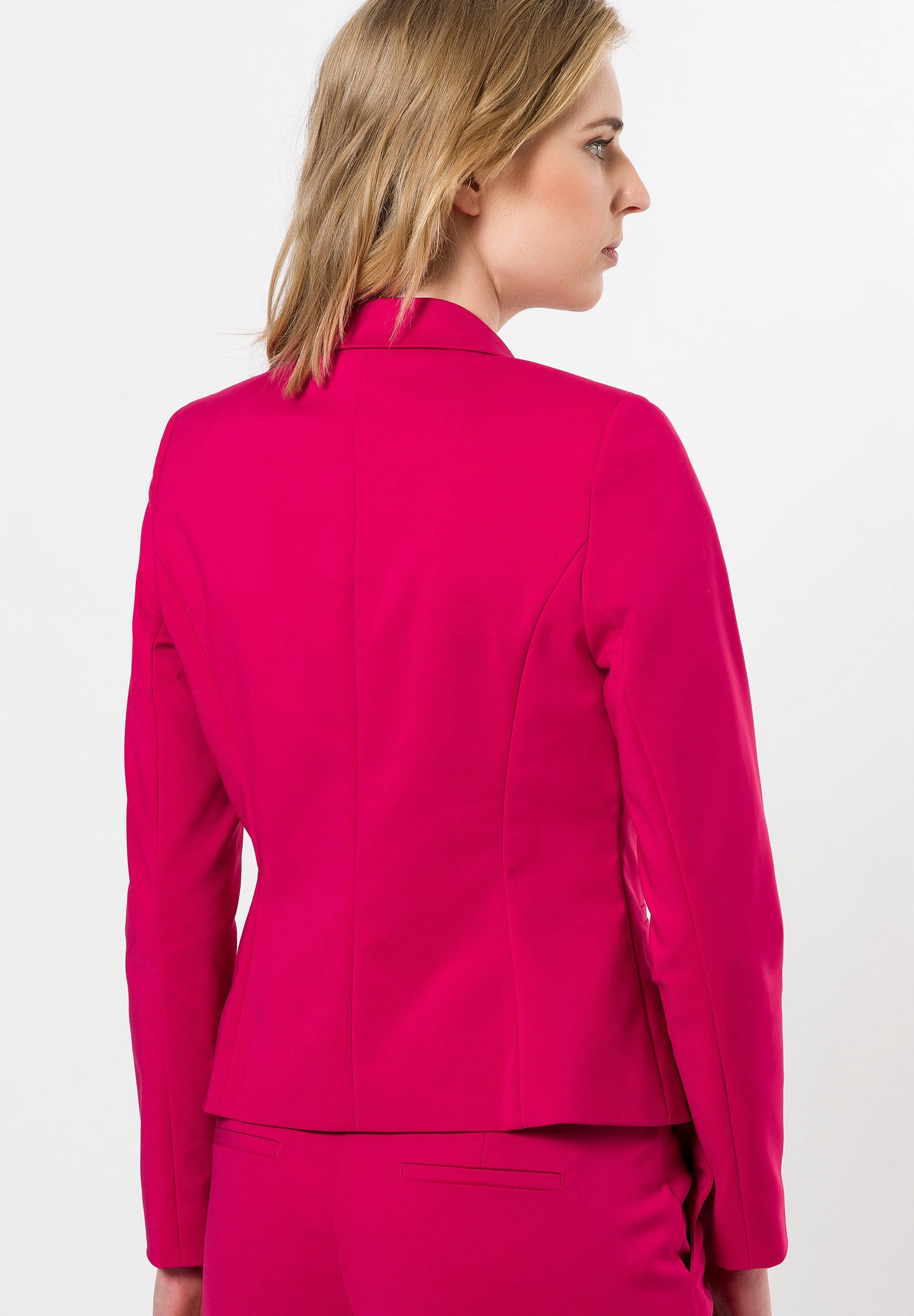 fuchsia pink blazer