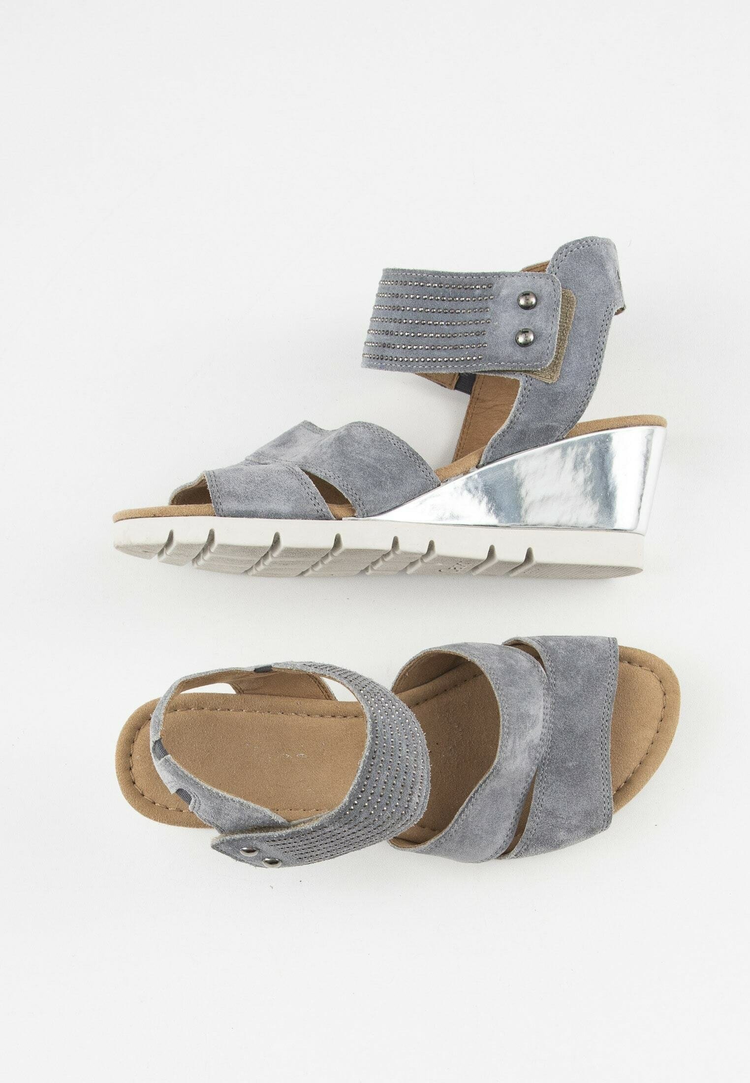 Gabor Sandalen met sleehak - grey/grijs - (Pre-owned) - Zalando.nl