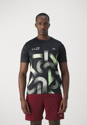 New Balance ESSENTIALS LOGO - T-Shirt print - navy/dunkelblau - Zalando.ch