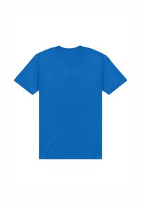 Kortærmet t-shirt i levende blå, lavet af blødt bomuld. Har en klassisk rund halsudskæring og en ensfarvet bagside uden grafik.