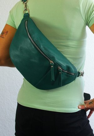 DrachenLeder Gürteltasche - hellgrün