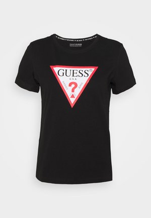 Guess, T-shirt imprimé - black