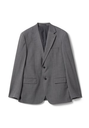 PIOMBO, SLIM-FIT BLAZER WITH CLASSIC LAPELS - Blazer jacket - grey marl
