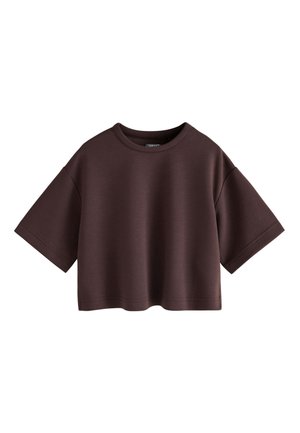 Next, REGULAR FIT - SUPERSOFT OVERSIZED BOXY T-SHIRT . - T-shirts basic - chocolate brown