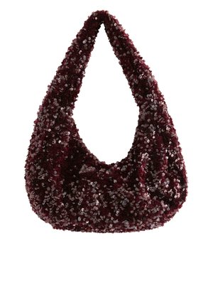 WITH SEQUINS  - Handväska - dark red