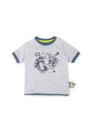 SPORTY DINO - Print T-shirt - weiß blau
