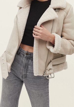 Giacca in similpelle - off-white
