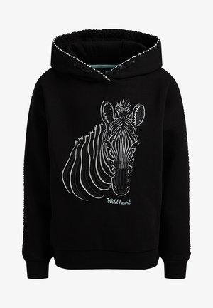Felpa con cappuccio - black