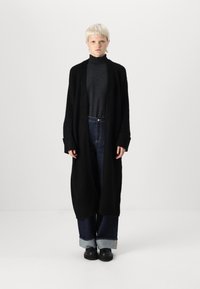 Vero Moda VMPHILLIS LONG OPEN - Kardigan - black