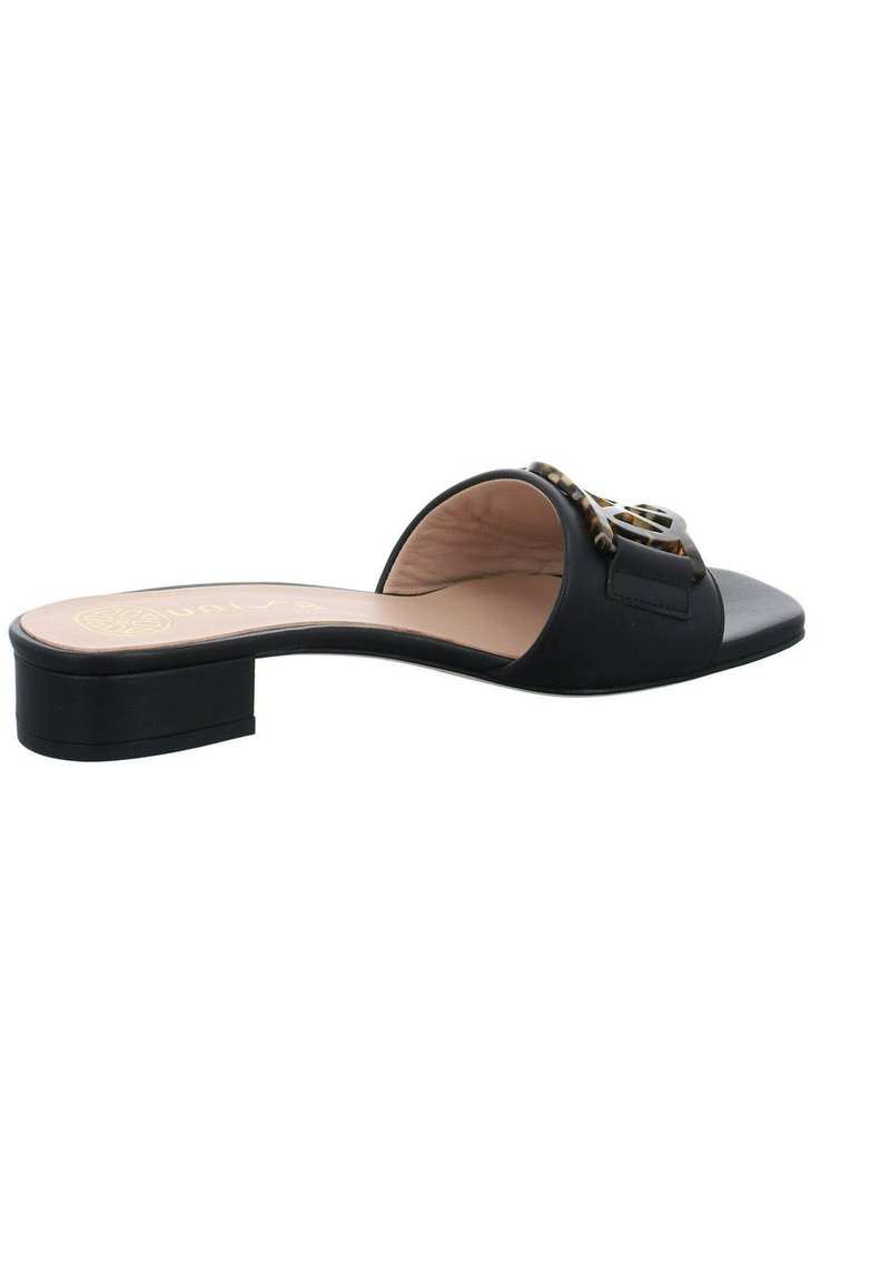 Damen Flache Pantoletten | Unisa Pantolette flach black/schwarz - IA45444 Damen Flache Pantoletten | Unisa Pantolette flach black/schwarz - IA45444