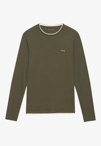 LONG SLEEVED WAFFLE TOP - Maglietta a manica lunga - khaki