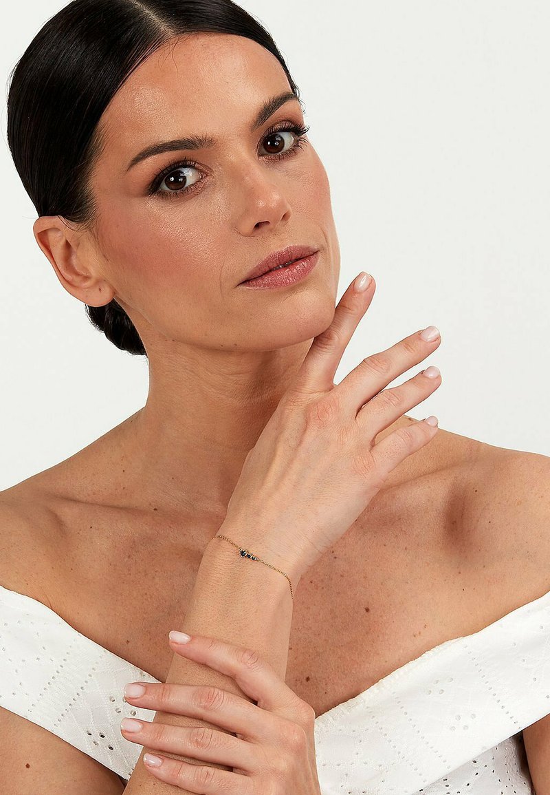 Live Diamond Armband - bla gulguld färgad