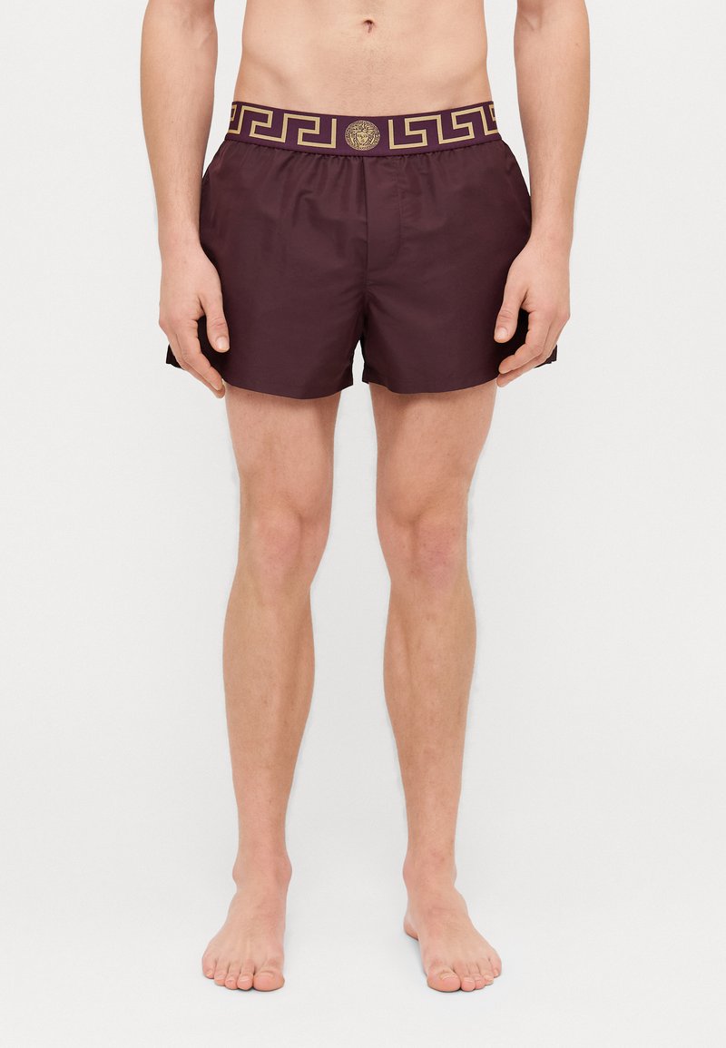Versace SWIM BOXER NEW LOGO - Kopalne hlače - dark aubergine/gold