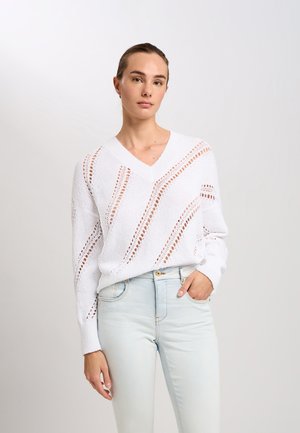 Strickpullover - white