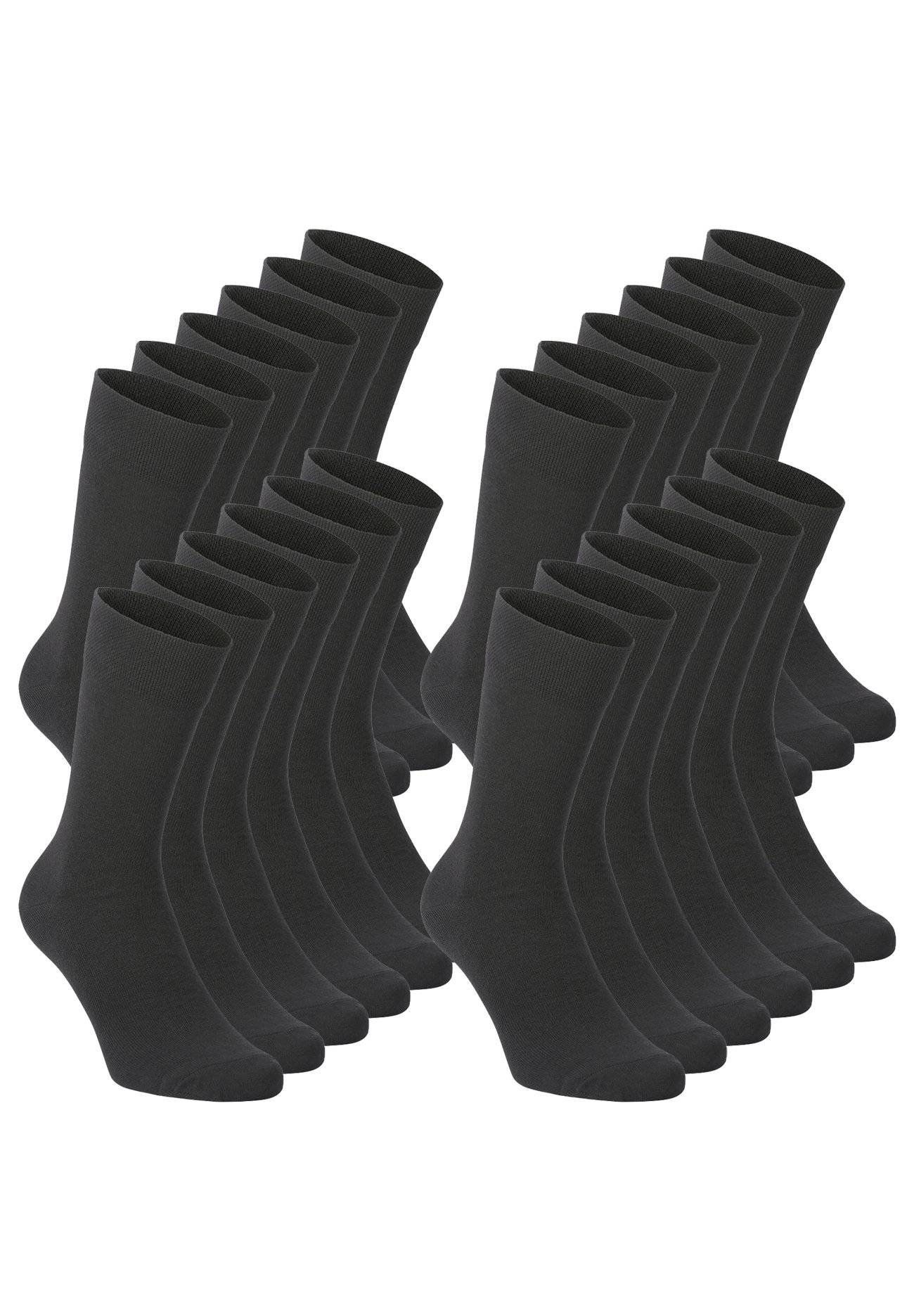 Tom Tailor 9 Paar Business Socken – Schwarz, Größe 39-42, Hoher Baumwollanteil