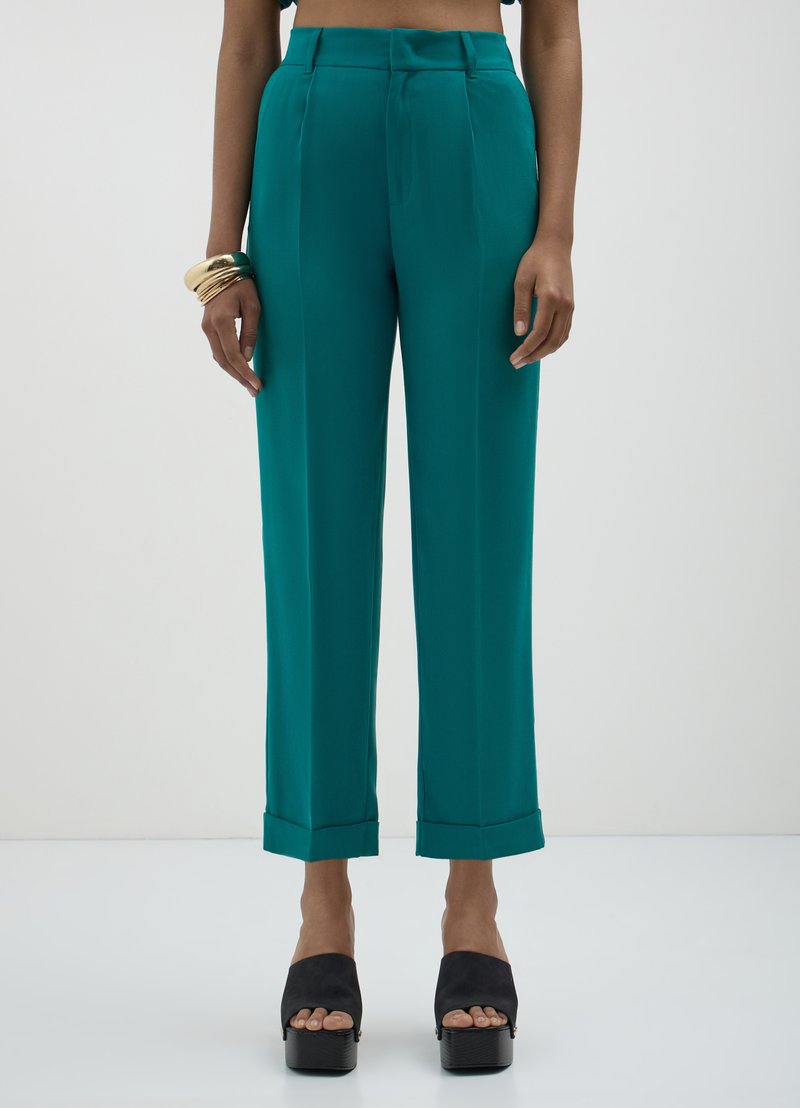Calliope CLASSICO TINTA UNITA - Pantaloni - verde