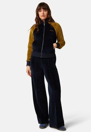 King Louie, LILA COLJACK BATON VELVET - Felpa con zip - sapphire blue