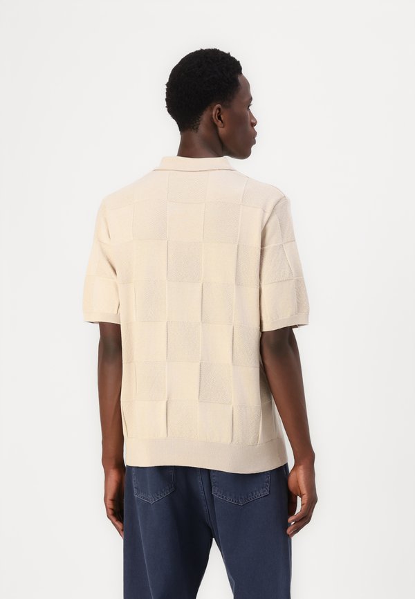 CHECKER - Polo shirt - fleur de sel4