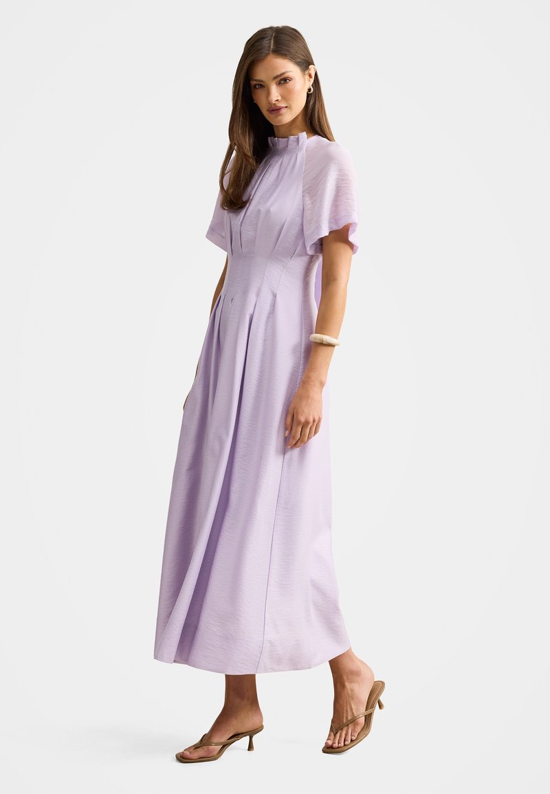 forever new purple dress Presley Diamante Strap Satin Maxi Dress