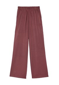 WITH ELASTIC WAISTBAND - Hlače - burgundy