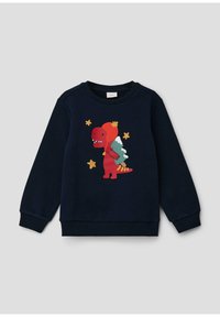 s.Oliver MIT FRONTPRINT - Sweatshirt - navy