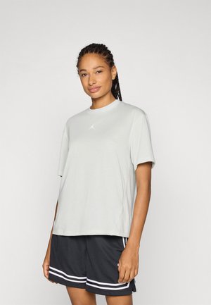 DIAMOND - Sports T-shirt - light silver-coloured/white