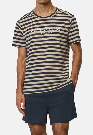 Marc O'Polo SET - Pyjama - jonesboro cream dark navy