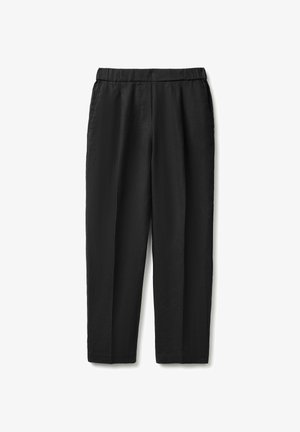 United Colors of Benetton, PULL ON TROUSERS WITH CARROT FIT... - Pantalon classique - black