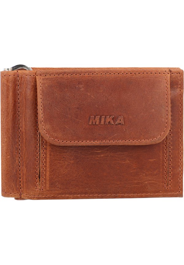 MIT GELDSCHEINKLAMMER - Geldbörse - braun