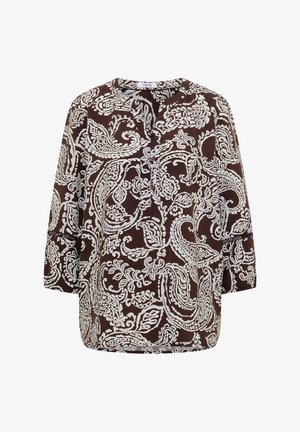 Cecil, 3/4-SLEEVE TUNIKA WITH PRINT - Tunique - brown cacao