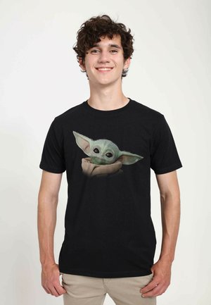 STAR WARS: THE MANDALORIAN - THE CHILD FACE - T-Shirt print - black