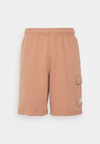 Nike Sportswear CLUB CARGO - Calças de fato de treino - mineral clay/white