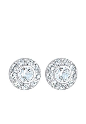 SPARKLING BASIC - MIT KRISTALLEN VON SWAROVSKI® - Uhani - silberfarben