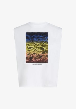 Karl Lagerfeld Jeans, KARL LOVE LETTER - Débardeur - white