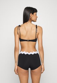 Seafolly GIA RIC RAC BUSTIER BANDEAU - Bikini pezzo sopra - black
