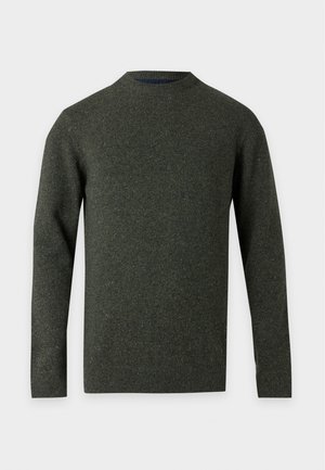 Barbour, ESSENTIAL TISBURY CREW NECK - Strickpullover - dark seaweed