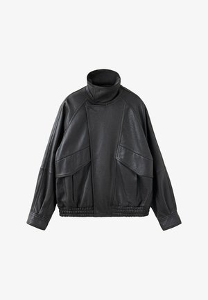 Mango, ADULT - Lederjacke - dark brown
