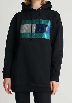 Jersey con capucha - black