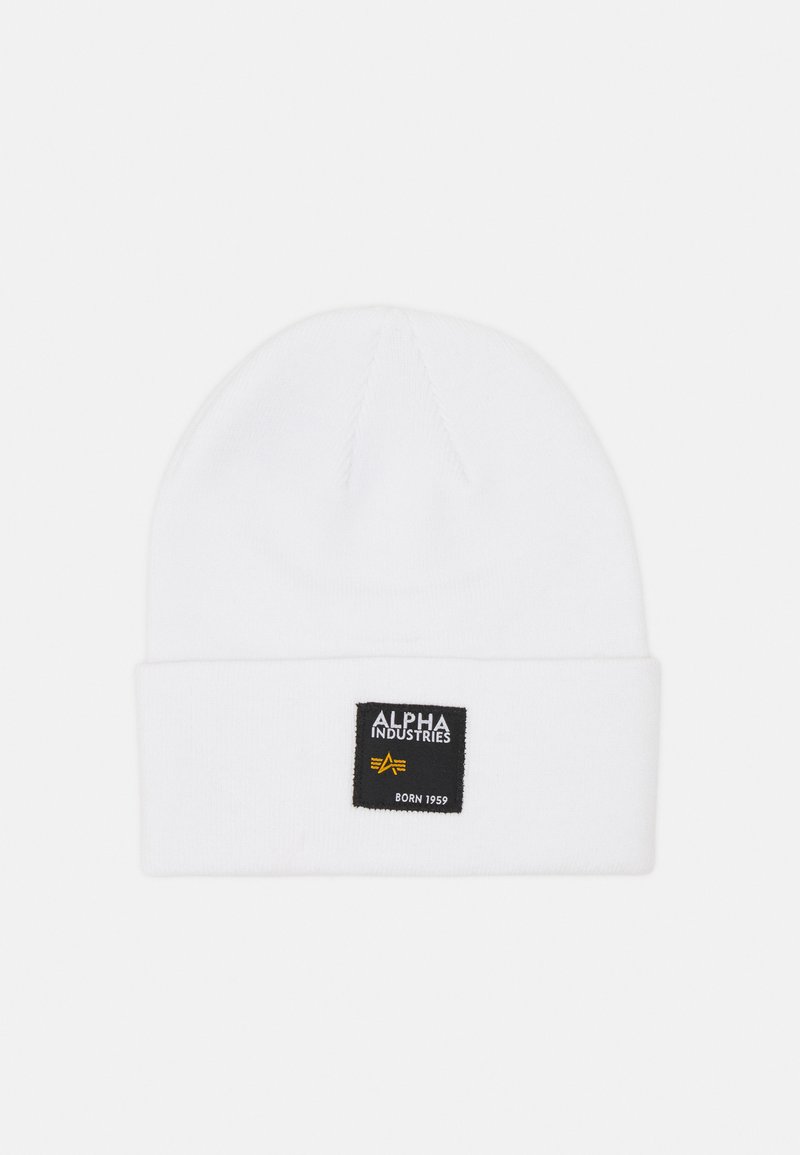 Alpha Industries LABEL BEANIE UNISEX - Berretto - white