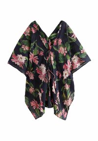 Next - KEW GARDENS TEXTURED KAFTAN - Cape - navy pink Thumbnail Image 1