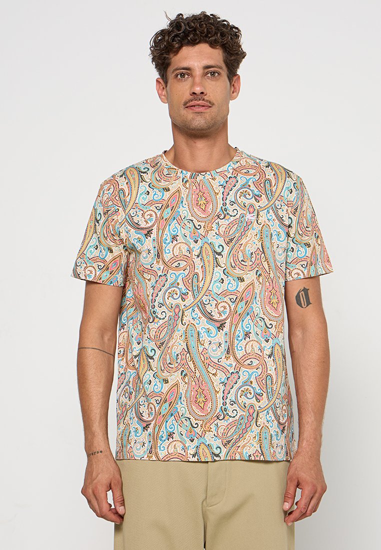 ETRO T-shirt print meerkleurig