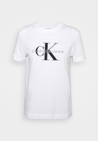 CORE MONOGRAM REGULAR - Print T-shirt - bright white