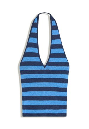 Bershka, STRIPED- TOP - Débardeur - dark blue