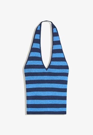 Bershka, STRIPED- TOP - Débardeur - dark blue