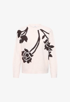 b.young, BYOMEA FLOWER JUMPER 4 - Striktrøje - birch java rose