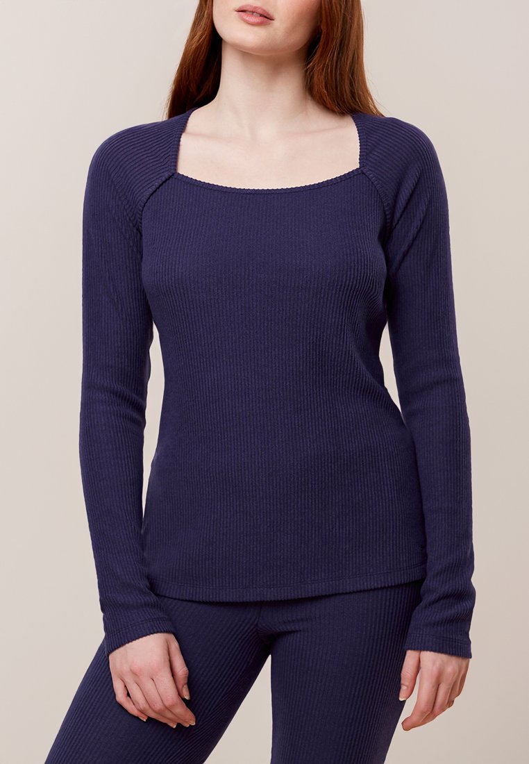 Triumph Pyjamashirt donkerblauw Triumph Pyjamashirt donkerblauw