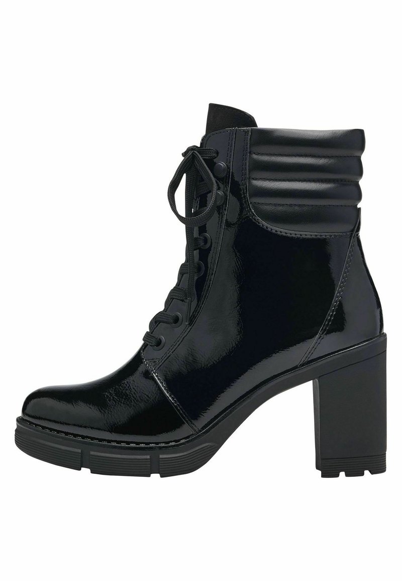 marco tozzi patent ankle boots