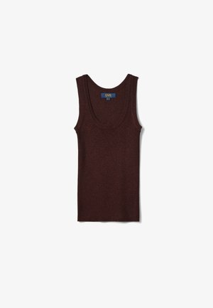 OVS, FITTED TANK TOP - Top - dark brown