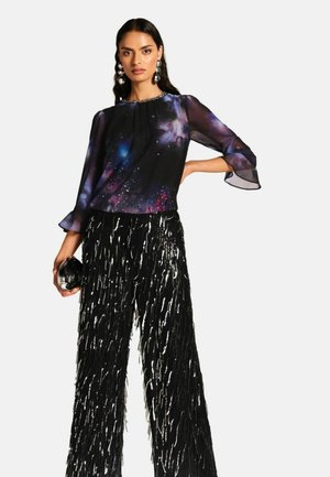 Blúz - black galaxy print