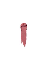Matte Lippenstift-Farbtest in einem sanften Mauve-Ton, mit einer glatten, cremigen Textur und einer leicht verlängerten Form, die eine gleichmäßige Anwendung zeigt.